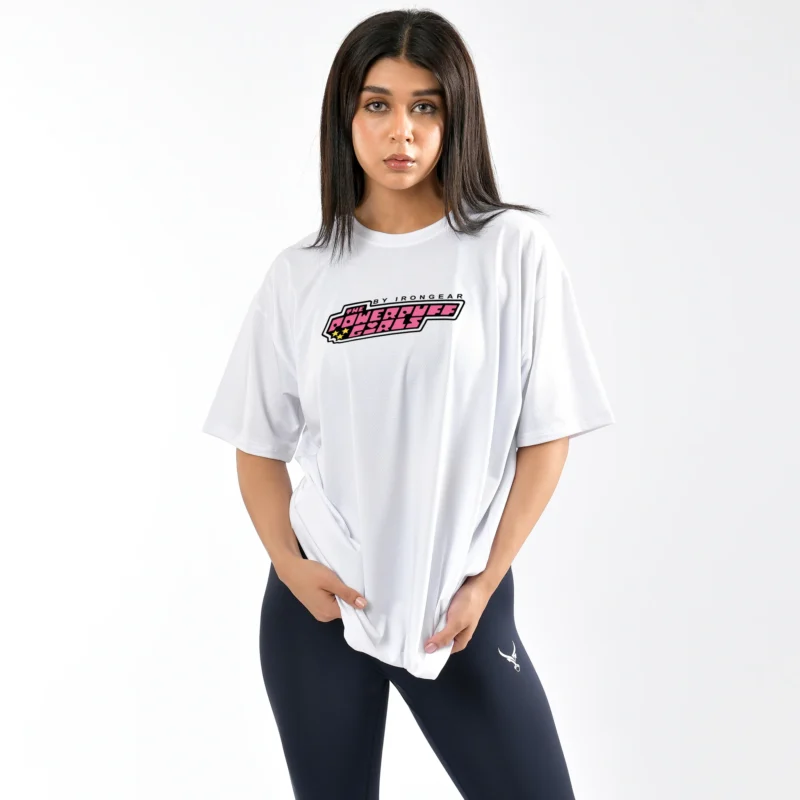 PowerPuff Girls Retro Mesh Oversized Tee