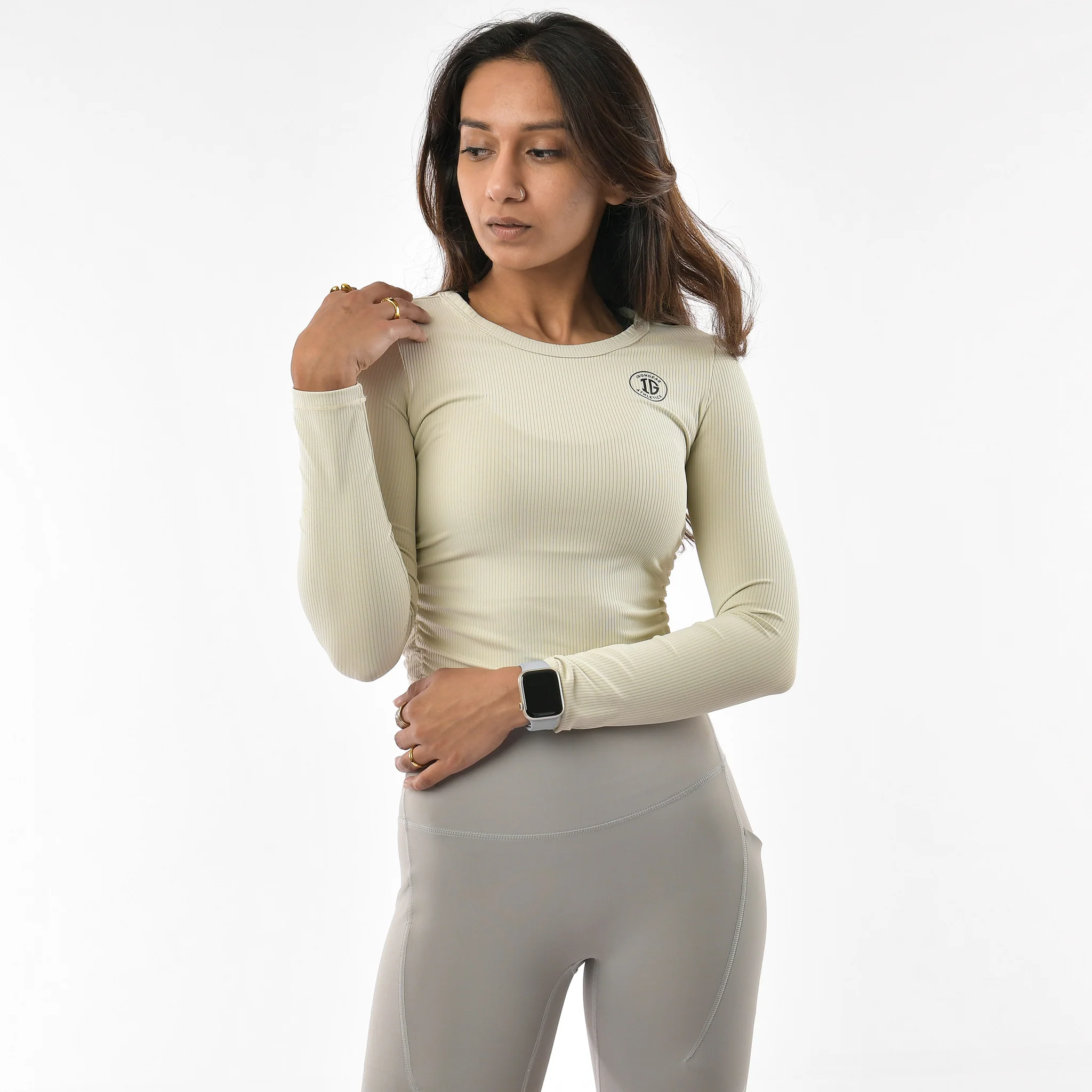 FormSculpt Ribbed Long Sleeve Crop Top